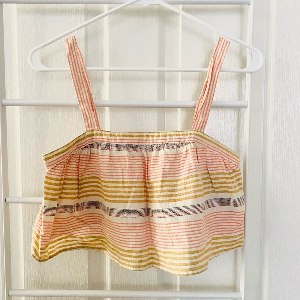 Multi Color Rainbow Crop Top - Picture 2 of 3